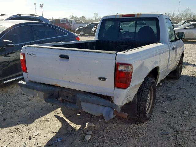 1FTYR10D72TA54219 - 2002 FORD RANGER WHITE photo 4