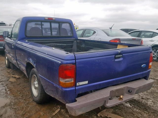 1FTCR10U2VUC98112 - 1997 FORD RANGER PURPLE photo 3