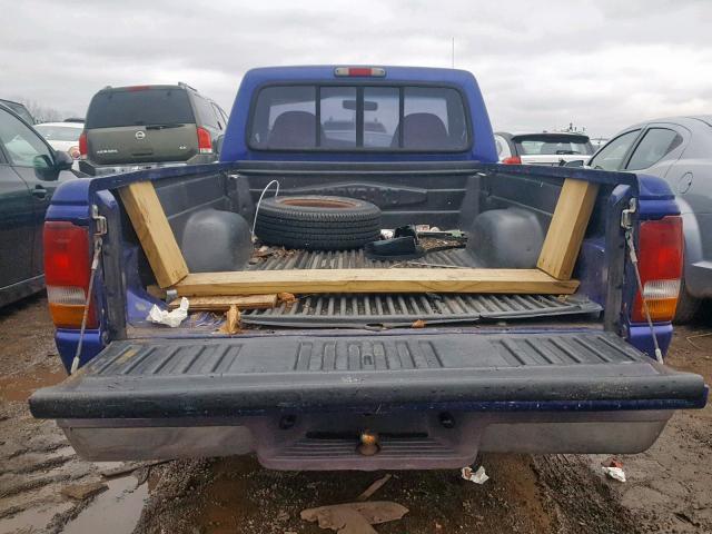 1FTCR10U2VUC98112 - 1997 FORD RANGER PURPLE photo 6