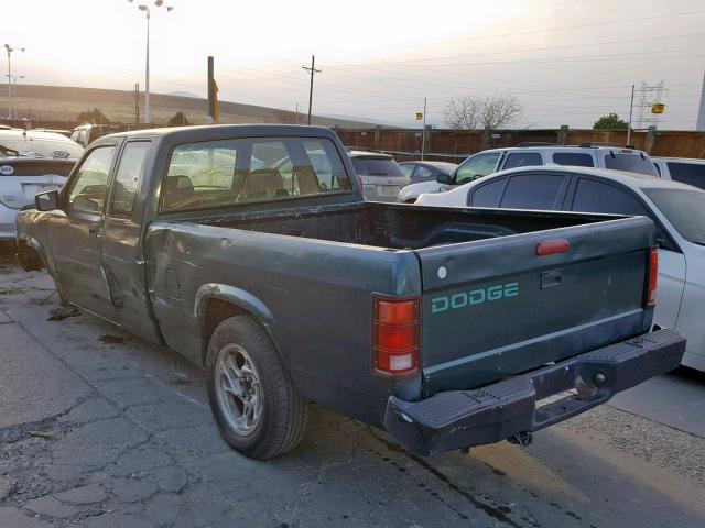 1B7GL23X0SW925775 - 1995 DODGE DAKOTA GREEN photo 3