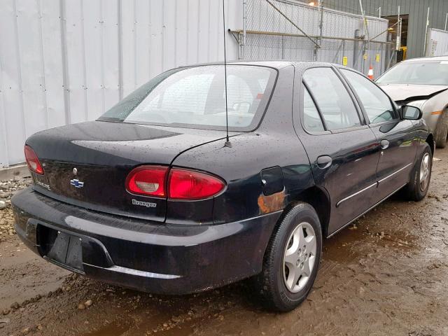 1G1JC524317298005 - 2001 CHEVROLET CAVALIER B BLACK photo 4