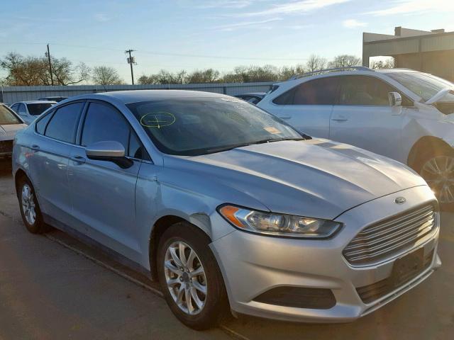 3FA6P0G71GR165421 - 2016 FORD FUSION S SILVER photo 1