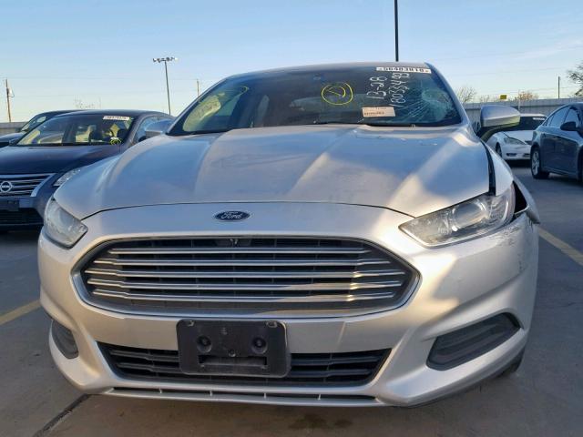 3FA6P0G71GR165421 - 2016 FORD FUSION S SILVER photo 9