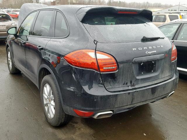 WP1AF2A24DLA40048 - 2013 PORSCHE CAYENNE BLACK photo 3