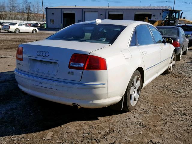 WAUML44E74N017311 - 2004 AUDI A8 L QUATT WHITE photo 4