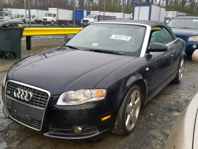 WAUEH48H97K028164 - 2007 AUDI A4 S-LINE BLACK photo 2