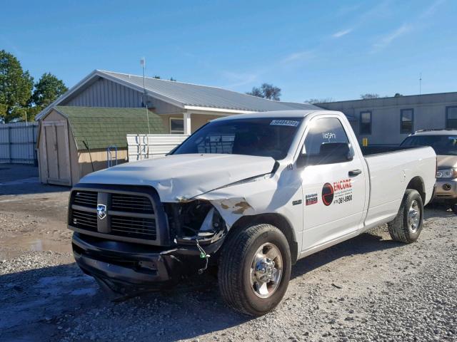 3C6LD4AT4CG265366 - 2012 DODGE RAM 2500 S WHITE photo 2