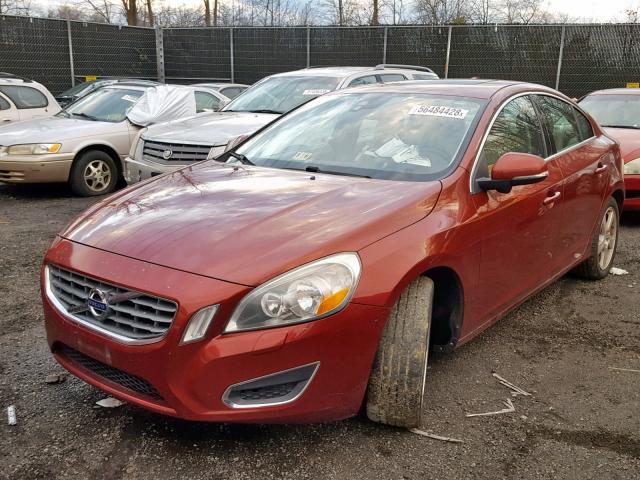 YV1622FS7C2031516 - 2012 VOLVO S60 T5 RED photo 2