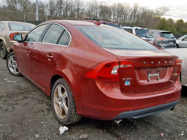 YV1622FS7C2031516 - 2012 VOLVO S60 T5 RED photo 3