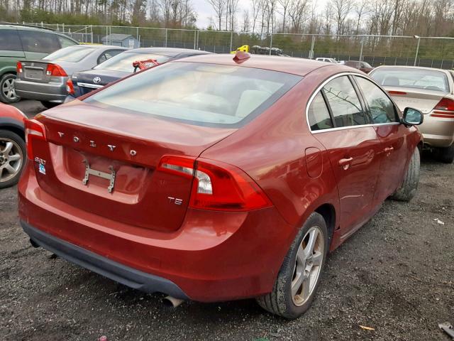 YV1622FS7C2031516 - 2012 VOLVO S60 T5 RED photo 4