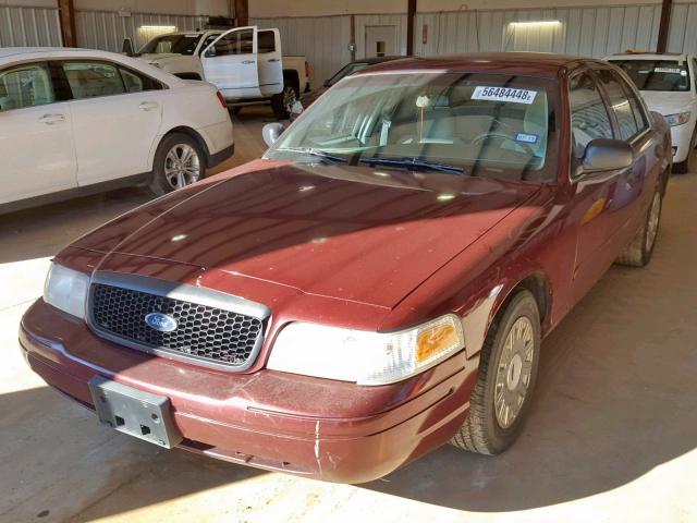 2FAFP71W14X134918 - 2004 FORD CROWN VICT MAROON photo 2