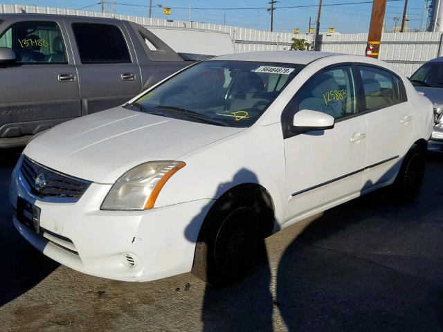 3N1AB6AP1BL714757 - 2011 NISSAN SENTRA 2.0 WHITE photo 2