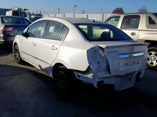 3N1AB6AP1BL714757 - 2011 NISSAN SENTRA 2.0 WHITE photo 3