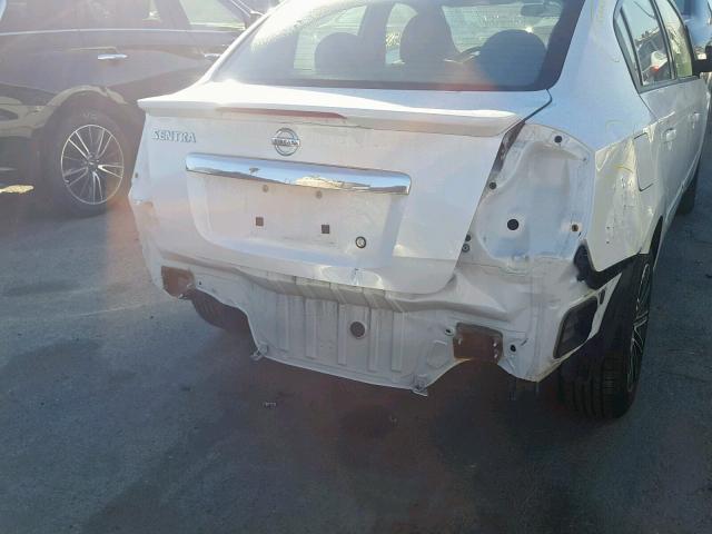 3N1AB6AP1BL714757 - 2011 NISSAN SENTRA 2.0 WHITE photo 9