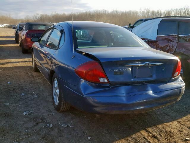 1FAFP55U92A203194 - 2002 FORD TAURUS SES BLUE photo 3