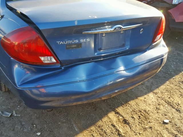 1FAFP55U92A203194 - 2002 FORD TAURUS SES BLUE photo 9