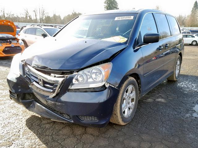 5FNRL38239B058365 - 2009 HONDA ODYSSEY LX BLUE photo 2