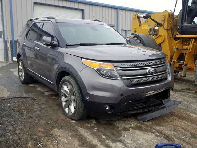 1FM5K8F86DGA40474 - 2013 FORD EXPLORER L CHARCOAL photo 1