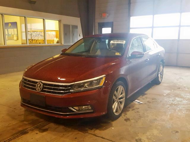 1VWBA7A36JC019348 - 2018 VOLKSWAGEN PASSAT SE RED photo 2