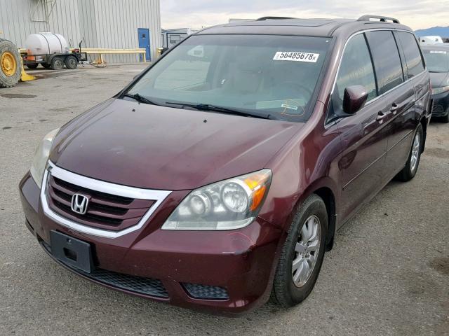 5FNRL3H61AB003632 - 2010 HONDA ODYSSEY EX MAROON photo 2