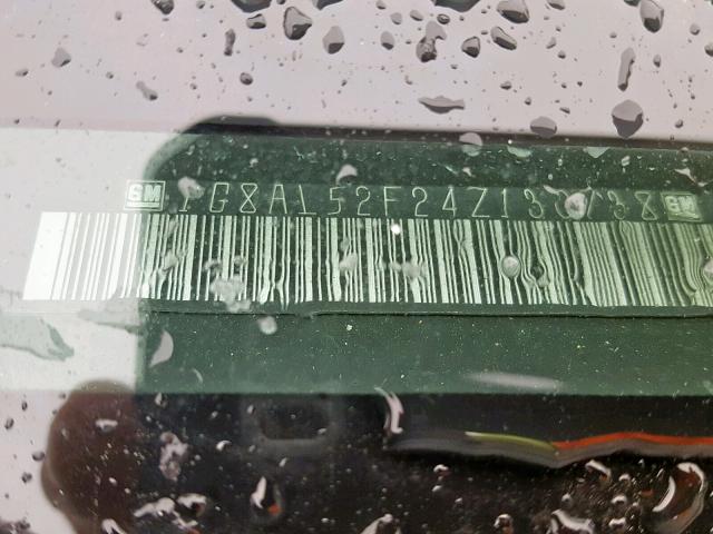 1G8AL52F24Z130738 - 2004 SATURN ION LEVEL GREEN photo 10