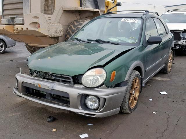 JF1GG68582H809057 - 2002 SUBARU IMPREZA OU GREEN photo 2