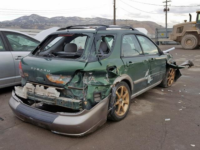 JF1GG68582H809057 - 2002 SUBARU IMPREZA OU GREEN photo 4