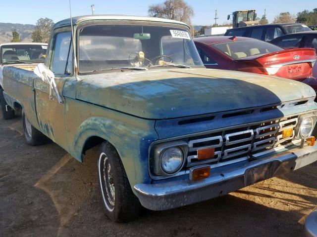 F10JR460498 - 1963 FORD F-100 GREEN photo 1