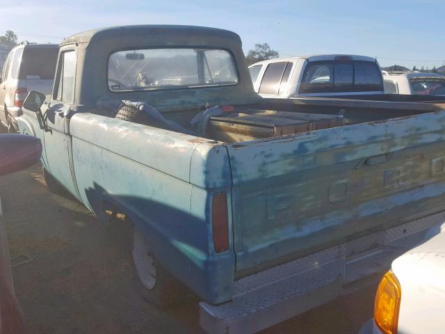 F10JR460498 - 1963 FORD F-100 GREEN photo 3