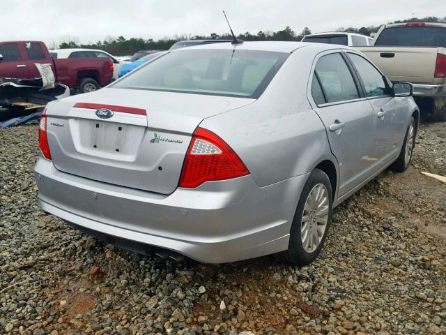 3FADP0L31BR129778 - 2011 FORD FUSION HYB SILVER photo 4