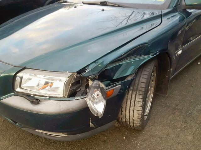 YV1TS94D011194544 - 2001 VOLVO S80 GREEN photo 9