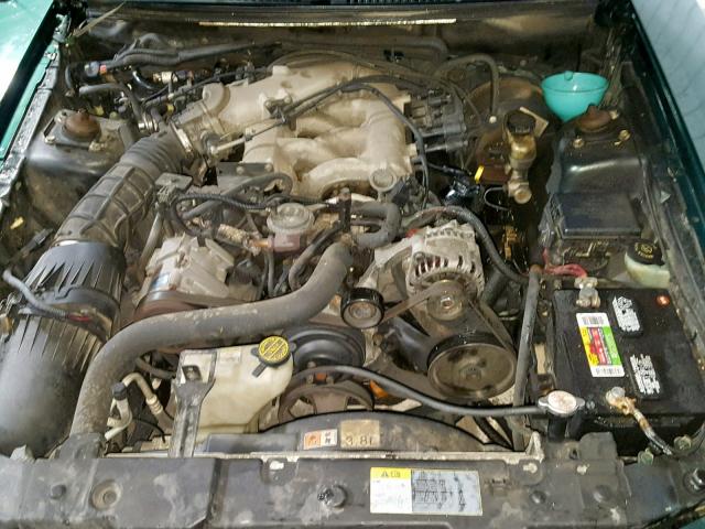 1FAFP44412F226905 - 2002 FORD MUSTANG GREEN photo 7