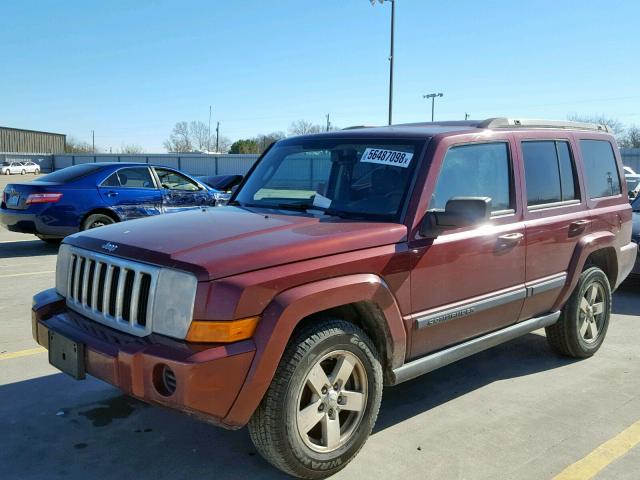 1J8HG48K57C598423 - 2007 JEEP COMMANDER Qırmızı foto 2