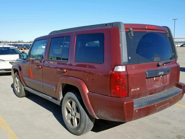 1J8HG48K57C598423 - 2007 JEEP COMMANDER Qırmızı foto 3