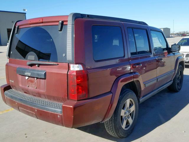 1J8HG48K57C598423 - 2007 JEEP COMMANDER Qırmızı foto 4