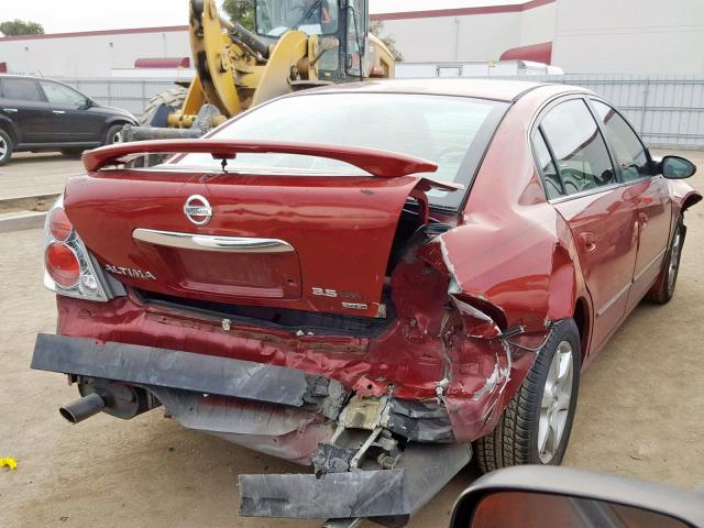 1N4BL11DX5C166402 - 2005 NISSAN ALTIMA SE RED photo 4