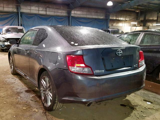 JTKJF5C77B3021754 - 2011 TOYOTA SCION TC 灰色 照片 3