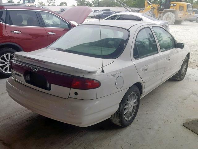 1FAFP6538XK208675 - 1999 FORD CONTOUR LX WHITE photo 4