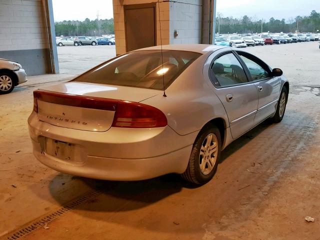 2B3HD56J4YH407123 - 2000 DODGE INTREPID E SILVER photo 4