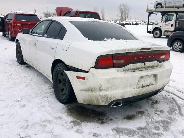 2C3CDXAG1CH110288 - 2012 DODGE CHARGER PO WHITE photo 3