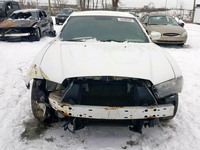 2C3CDXAG1CH110288 - 2012 DODGE CHARGER PO WHITE photo 9