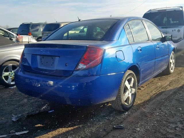 1G8AL55F46Z122896 - 2006 SATURN ION LEVEL BLUE photo 4