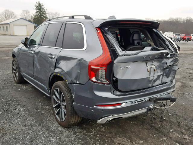 YV4A22PK0G1026441 - 2016 VOLVO XC90 T6 GRAY photo 3