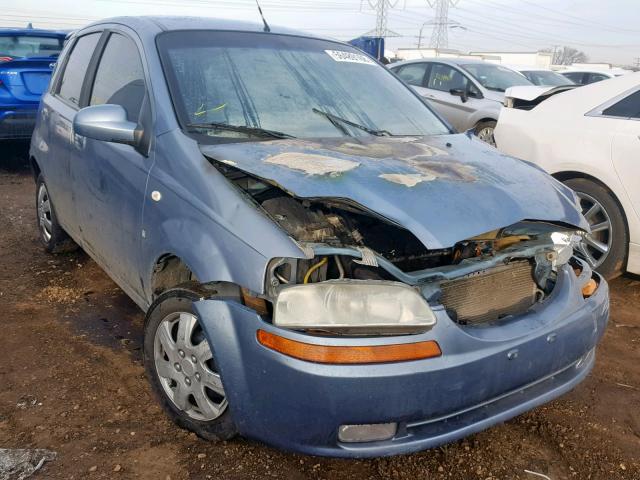 KL1TD66687B762191 - 2007 CHEVROLET AVEO BASE Көк фото 1