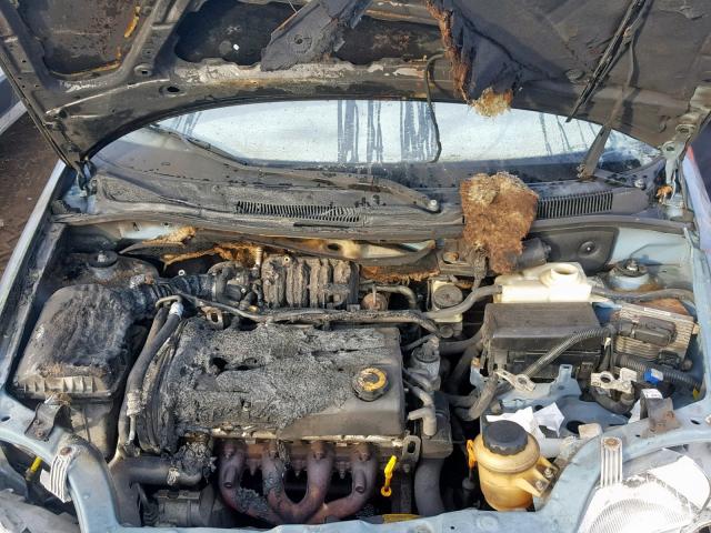 KL1TD66687B762191 - 2007 CHEVROLET AVEO BASE Көк фото 7