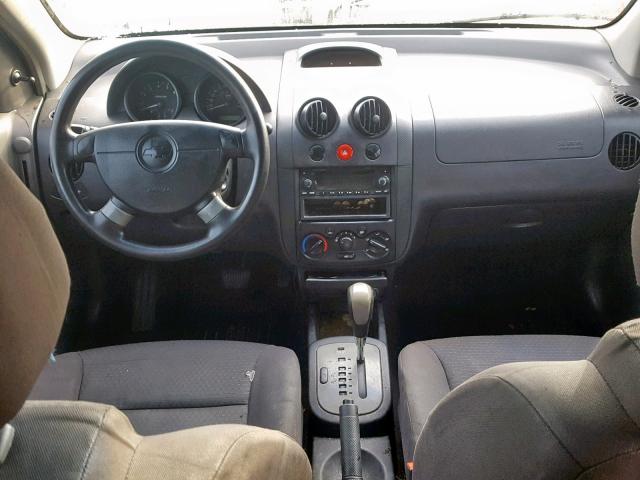 KL1TD66687B762191 - 2007 CHEVROLET AVEO BASE Көк фото 9