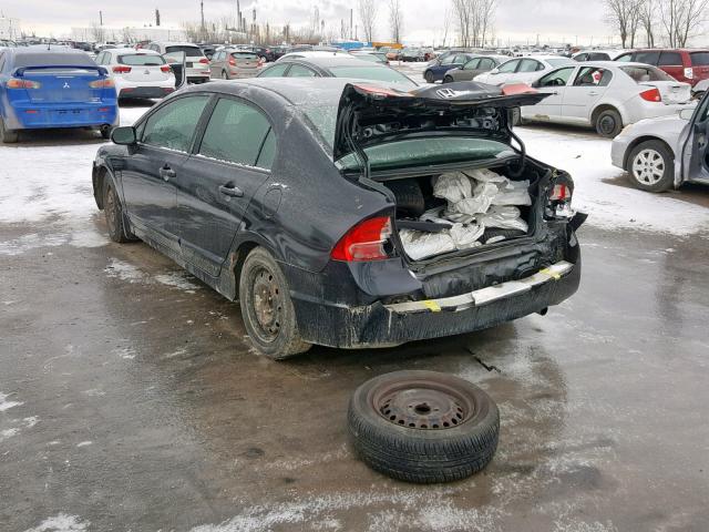 2HGFA15317H026131 - 2007 HONDA CIVIC DX BLACK photo 3