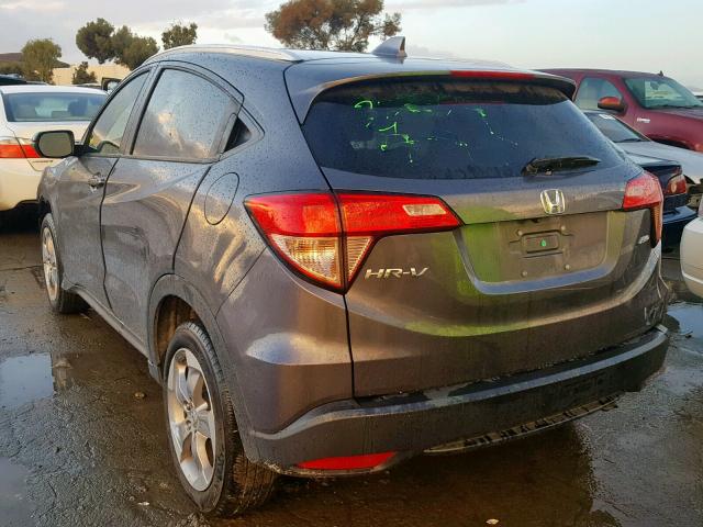 3CZRU6H79HM706810 - 2017 HONDA HR-V EXL CHARCOAL photo 3