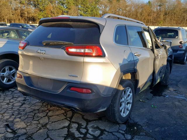 1C4PJLCS0EW262597 - 2014 JEEP CHEROKEE L SILVER photo 4