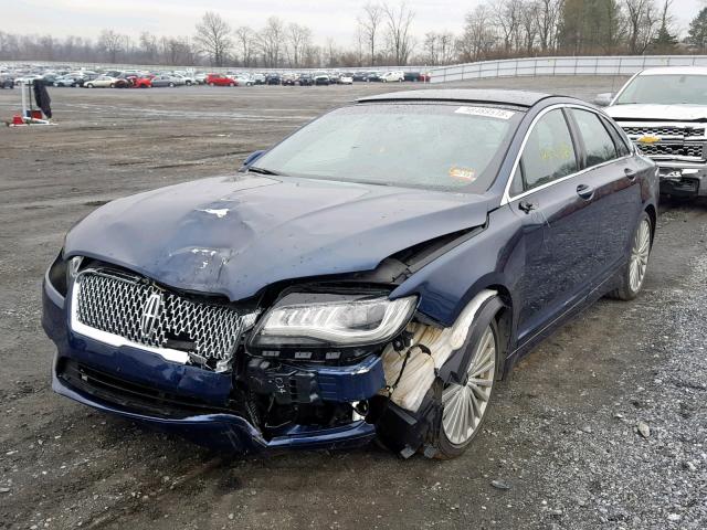 3LN6L5F9XHR601962 - 2017 LINCOLN MKZ RESERV ლურჯი ფოტო 2